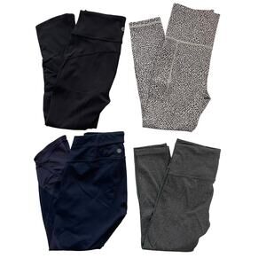 Lululemon Athleta 4 Piece Legging Lot XS 4